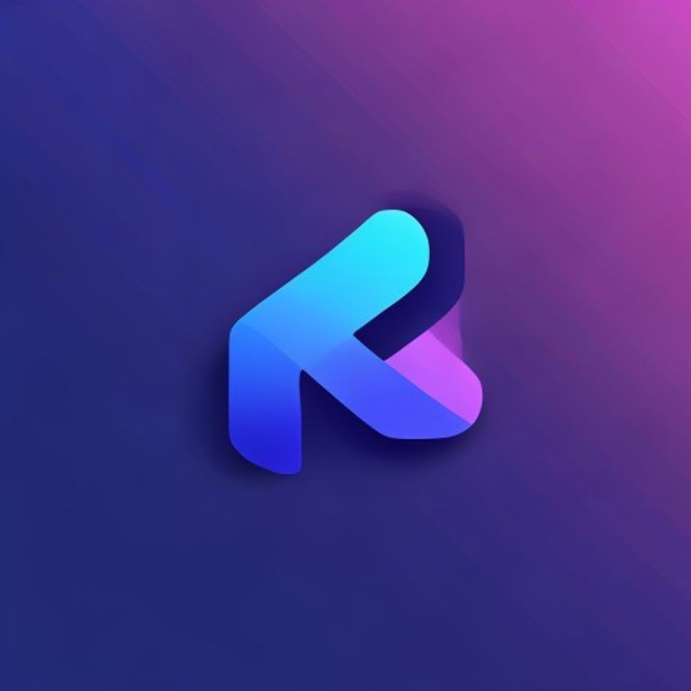 Logo Kotlin dengan gradasi biru-ungu modern dan latar bersih